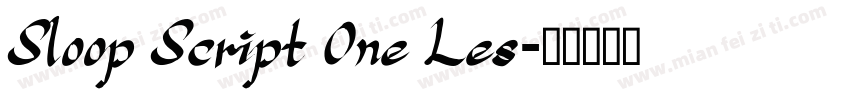 Sloop Script One Les字体转换